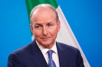 Irish Foreign minister Micheal Martin attends a joint press conference with his German counterpart at the Foreign Ministry in Berlin, on January 18, 2024. (Photo by MICHELE TANTUSSI / AFP) (Photo by MICHELE TANTUSSI/AFP via Getty Images)