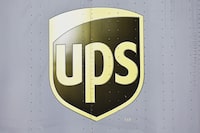 ONTARIO, CALIFORNIA - APRIL 01: A UPS logo is displayed on a UPS truck on April 1, 2024 in Ontario, California. United Parcel Service (UPS) is slated to become the United States Postal Service’s (USPS) primary provider of air cargo, bringing an end to a 20-year partnership with FedEx. (Photo by Mario Tama/Getty Images)