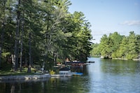 Scenes of the waterways surrounding Washago, Ont. on Sunday, August 15, 2021.  Semenzato sold his Toronto townhome and now works remotely from his cottage country home.  (J.P. Moczulski/The Globe and Mail)