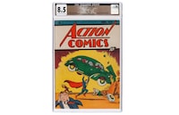 This photo provided by Heritage Auctions shows a copy of Action Comics No. 1, the comic book that introduced Superman to the world in 1938, which sold for $6 million on Thursday, April 4, 2024. (Heritage Auctions via AP)