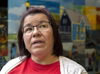 Chief Andrea Paul, of the Pictou Landing First Nation, attends a meeting of stakeholders as they respond to Northern Pulp’s Focus Report Tuesday, Nov. 19, 2019. The RCMP are investigating a racist letter sent last week to the leader of a First Nation who successfully battled for the end of over five decades of pulp effluent being poured into a lagoon near her Nova Scotia community.THE CANADIAN PRESS/Andrew Vaughan