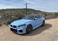 The 2023 BMW M2 has 453 horsepower and 406 lb-ft of torque from the same three-litre twin-turbo straight-six found in the M3/4.