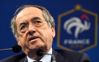 (FILES) In this file photo taken on June 22, 2016 Noel Le Graet, President of the French Football Federation, attends a press conference in Clairefontaine en Yvelines, during the Euro 2016 football tournament. - The president of the French Football Federation, Noel Le Graet, has been placed under investigation for sexual harassment, prosecutors told AFP on January 17, 2023. The probe was opened on January 16 after football agent Sonia Souid made accusations against Le Graet in an affair that has rocked French football just weeks after France were beaten by Argentina in the World Cup final. (Photo by FRANCK FIFE / AFP) (Photo by FRANCK FIFE/AFP via Getty Images)