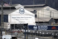 This is a portion of US Steel's Edgar Thomson Plant in Braddock, Pa., on Monday, Dec. 18, 2023. U.S. Steel, the Pittsburgh steel producer that played a key role in the nation's industrialization, is being acquired by Nippon Steel in an all-cash deal valued at approximately $14.1 billion. (AP Photo/Gene J. Puskar)