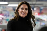 FILE - Britain's Kate, Princess of Wales smiles during her visit to Sebby's Corner in north London, Friday, Nov. 24, 2023. Princess Kate apologized Monday, March 11, 2024 for “confusion” caused by her editing of a family photo released by the palace — an image of the British royal and her children that was intended to calm concern and speculation about the princess's health, but had the opposite effect.  (AP Photo/Frank Augstein, Pool, File )
