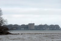 The Pickering Nuclear Generating Station, in Pickering, Ont., is seen Sunday, Jan. 12, 2020. A Canadian engineering giant whose work includes critical military, power and transportation infrastructure across the country has been hit with a ransomware attack. THE CANADIAN PRESS/Frank Gunn