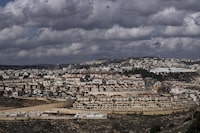 A general view of the West Bank Jewish settlement of Efrat, Monday, Jan. 30, 2023.&nbsp;Some Palestinian Canadians say they are deeply concerned a touring Israeli real estate exhibition that appears to promote land in the occupied West Bank is scheduled to make its second stop in Canada near Toronto on Thursday, after earlier events drew protests. THE CANADIAN PRESS/AP-Mahmoud Illean