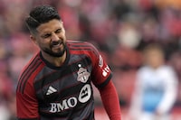 Toronto FC’s feel-good start to the Major League Soccer season is being tempered by a string of injuries. As John Herdman’s team prepares to host Sporting Kansas City on Saturday, supporters are awaiting word on the status of Italian star Insigne, who limped off the field in the first half of last week’s 2-0 win over Atlanta United. Insigne winces during MLS action against Charlotte FC in Toronto, Saturday, March 9, 2024. THE CANADIAN PRESS/Chris Young