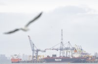 Ships are docked at the Port of Montreal, Tuesday, Sept.19, 2023.The St. Lawrence Seaway Management Corp. says little progress has been made in its negotiations with Unifor just hours ahead its deadline. THE CANADIAN PRESS/Christinne Muschi