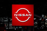 A Nissan logo is seen at the New York International Auto Show Press Preview, in Manhattan, New York City, U.S., March 27, 2024. REUTERS/David Dee Delgado