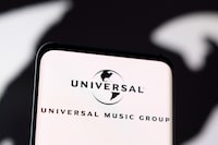 FILE PHOTO: Universal Music Group logo is seen displayed in this illustration taken, May 3, 2022. REUTERS/Dado Ruvic/Illustration/File Photo