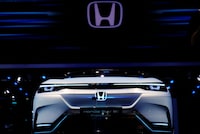 FILE PHOTO: A Honda SUV e:Prototype electric vehicle (EV) is seen displayed during a media day for the Auto Shanghai show in Shanghai, China April 20, 2021. REUTERS/Aly Song/File Photo