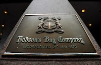 A Hudson's Bay Company store in Toronto is shown on Monday, January 27, 2014. Hudson’s Bay is closing its Kleinfeld Bridal location, nearly 10 years after opening the upscale wedding gown salon at its flagship Toronto department store. THE CANADIAN PRESS/Nathan Denette