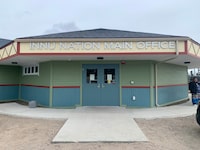 An inquiry into the treatment of Innu youth in Labrador's child protection system is hearing today from an Innu woman who says her parents lost control of their lives when they moved to Sheshatshiu in 1960. The Innu Nation Main Office is seen in Sheshatshiu, N.L., on May 10, 2023. THE CANADIAN PRESS/Sarah Smellie