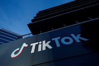FILE PHOTO: A view shows the office of TikTok after the U.S. House of Representatives overwhelmingly passed a bill that would give TikTok's Chinese owner ByteDance about six months to divest the U.S. assets of the short-video app or face a ban, in Culver City, California, March 13, 2024.  REUTERS/Mike Blake/File Photo