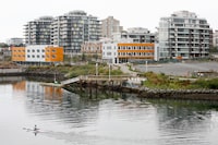 VICTORIA, BC: OCTOBER 3, 2010 - Dockside Green, a 15-acre harbourfront community and condo development, that claims to be a LEED platinum targeted project with "green" building in Victoria, BC. (Photo by Deddeda Stemler for the Globe and Mail)