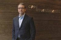 Andrew Edgell, Global Head of Credit Investments at CPPIB,  photographed at CPP Investments office downtown Toronto on December 7th, 2023. 