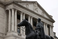 FILE PHOTO: The Bank of England is seen in the City of London, Britain, July 30, 2023. REUTERS/Hollie Adams/File Photo