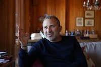 Gebran Bassil, head of the Free Patriotic Movement in Lebanon, on Oct. 20, 2023.
 Nathan VanderKlippe/The Globe and Mail