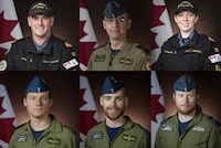 Handout image shows members of the Canadian Armed Forces (CAF) killed after a Canadian military CH-148 Cyclone helicopter crashed in the Mediterranean Sea off the coast of Greece.