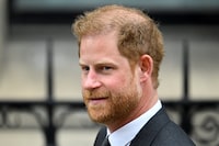 FILE PHOTO: Britain's Prince Harry walks outside the High Court, in London, Britain March 30, 2023. REUTERS/Toby Melville