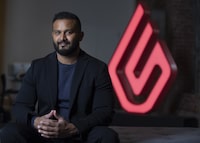 Dax Dasilva, founder and CEO of Lightspeed poses in their offices, in Montreal, Quebec, July 20, 2021.   (Christinne Muschi /The Globe and Mail) 