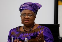 FILE PHOTO: World Trade Organization (WTO) Director-General Ngozi Okonjo-Iweala attends a news conference following a meeting at the Federal Chancellery in Berlin, Germany November 29, 2022. REUTERS/Michele Tantussi