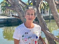 Janet Salian in Fort Myers Beach, Florida (hard hit by Hurricane Ian) for the feature “Tales from the Golden Age” in Report on Business.