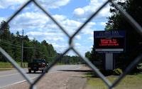 A sign marks the entrance to the Chalk River Laboratories in Chalk River, Ont., in 2012. The nearby town of Deep River has opposed a proposal to build a nuclear-waste facility at the location.