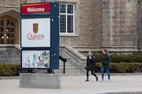 Queen's University campus in Kingston, Ontario, on Wednesday March 18, 2020. THE CANADIAN PRESS/Lars Hagberg