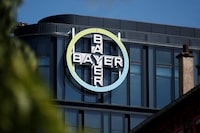 FILE PHOTO: The Bayer AG logo sits on display at the headquarters in La Garenne-Colombes, near Paris, France, May 13, 2019. REUTERS/Benoit Tessier/File Photo