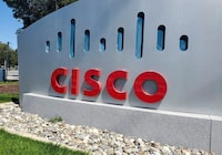 FILE PHOTO: A sign bearing the logo for communications and security tech giant Cisco Systems Inc is seen outside one of its offices in San Jose, California, U.S. August 11, 2022. REUTERS/Paresh Dave/File Photo