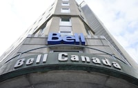 After asking the federal telecommunications regulator to waive local news and Canadian programming requirements for its television stations, BCE Inc.'s media arm is seeking to appeal a decision by the CRTC which renewed its broadcast licences for three more years. Bell Canada signage is pictured in Ottawa on Wednesday Sept. 7, 2022. THE CANADIAN PRESS/Sean Kilpatrick