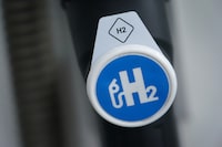 BERLIN, GERMANY - JUNE 10: A hydrogen pumping station for hydrogen-powered cars stands on June 10, 2020 in Berlin, Germany. The German government is to announce a new national hydrogen strategy later today that includes the development of a five gigawatt electrolysis capacity to produce "green" hydrogen by 2030. Hydrogen, which lends itself as a means for storing energy produced by renewable energy sources, is to become an important part of Germany's overall renewable energy plan. (Photo by Sean Gallup/Getty Images)