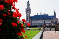 FILE PHOTO: A general view of the International Court of Justice (ICJ) in The Hague, Netherlands August 22, 2023. REUTERS/Piroschka van de Wouw/File Photo