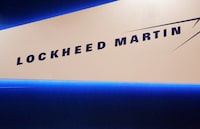 FILE PHOTO: Lockheed Martin's logo is seen during Japan Aerospace 2016 air show in Tokyo, Japan, October 12, 2016.   REUTERS/Kim Kyung-Hoon/File Photo