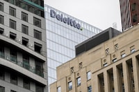 Deloitte Canada says it has launched a dedicated practice focused on helping build capacity and opportunity for Indigenous Peoples and Nations. Deloitte signage is pictured in the financial district in Toronto, Friday, Sept. 8, 2023. THE CANADIAN PRESS/Andrew Lahodynskyj