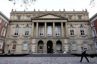 Osgoode Hall on Queen St. West is seen in Toronto on Wednesday, Sept. 25, 2019. Police violations of the accused's rights in two Ontario cases resulted in quashed convictions for child pornography and weapons offences on Tuesday. THE CANADIAN PRESS/Colin Perkel
