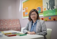 Fay Wong, the director of Familogue Рa non-profit that holds Cantonese story time for children, poses for a photograph in Vancouver, on Tuesday, Sept. 5, 2023. THE CANADIAN PRESS/Darryl Dyck