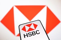 FILE PHOTO: HSBC Bank logo is seen in this illustration taken March 12, 2023. REUTERS/Dado Ruvic/Illustration/File Photo