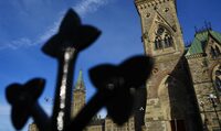 The federal Liberal government is poised to table legislation today that updates the Elections Act. The Peace Tower in Parliament Hill is pictured in morning light in Ottawa on Thursday, March 7, 2024. THE CANADIAN PRESS/Sean Kilpatrick