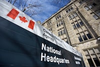 A digital publication is asking the Federal Court to review a decision made by the Canada Revenue Agency that prevents them from accessing incentives for journalism. The Canada Revenue Agency sign outside the National Headquarters at the Connaught Building in Ottawa is seen on Monday, March 1, 2021. THE CANADIAN PRESS/Justin Tang