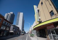 The Hot Docs Ted Rogers Cinema at 506 Bloor St. West in Toronto, is photographed on April 22, 2024. (Fred Lum/The Globe and Mail)