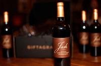 IMAGE DISTRIBUTED FOR JOSH CELLARS - In celebration of Father's Day, Josh Cellars – the wine brand founded by a son to honor his father – has opened the first-ever pop up shop dedicated entirely to last-minute gifts for dads in Grand Central Terminal's Vanderbilt Hall on Tuesday, June 12, 2018, in New York. Visitors to the shop can peruse curated gifts from Crosley Radio, Native Union, This is Ground, RBT and more while sampling Josh Cellars wine, including the new Josh Cellars Paso Robles Reserve Cabernet Sauvignon. You can visit the pop up from June 13th – 15th. (Adam Hunger/AP Images for Josh Cellars)