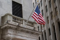 Exterior view of the New York Stock Exchange (NYSE) on Jan. 31.