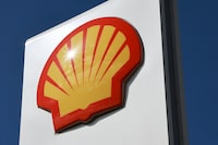 FILE PHOTO: A view shows a board with the logo of Shell at the company's fuel station in Saint Petersburg, Russia May 6, 2022. REUTERS/Anton Vaganov
