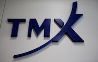 FILE PHOTO: A logo for TMX Group, which operates the Toronto Stock Exchange. REUTERS/Chris Helgren/File Photo