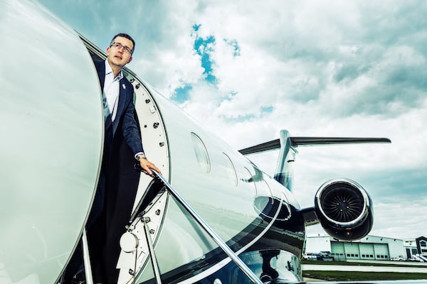 James Elian the CEO of AirSprint brings private jet travel to a wider audience, in Calgary, Sept 2023