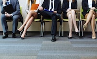 ROYALTY-FREE -- ISTOCKPHOTO.

Photo of candidates waiting for a job interview