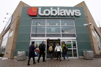 FILE PHOTO: FILE PHOTO: A Loblaws store is pictured in Ottawa February 24, 2011. REUTERS/Chris Wattie       (CANADA - Tags: BUSINESS)/File Photo